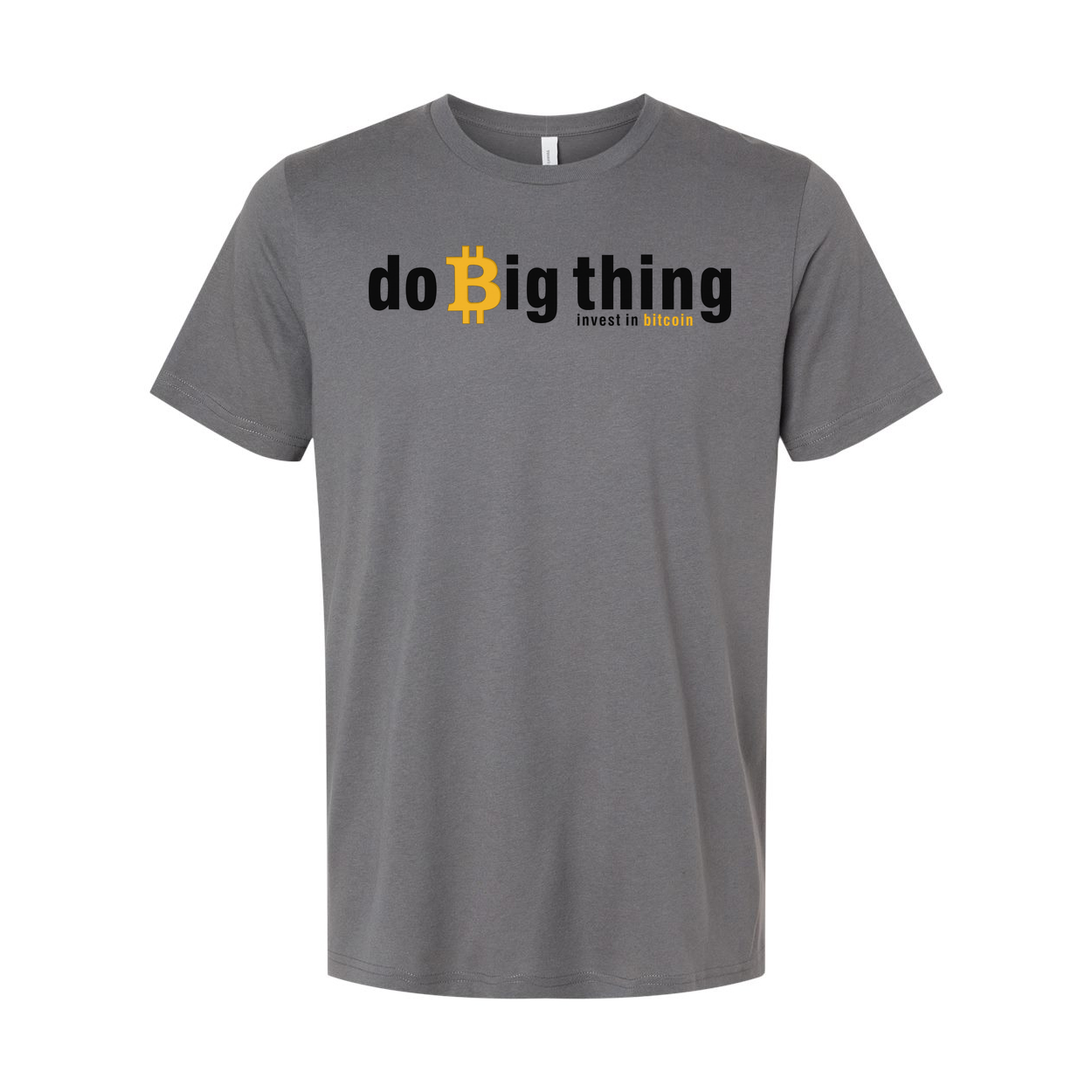 Crypto Do Big Thing Unisex T Shirt With Bitcoin Investment Message Graphic Apparel