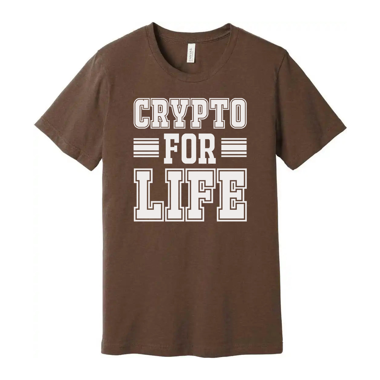 Crypto For Life Graphic T Shirt Unisex Short Sleeve Tee For Crypto Enthusiasts And Fashion Fans