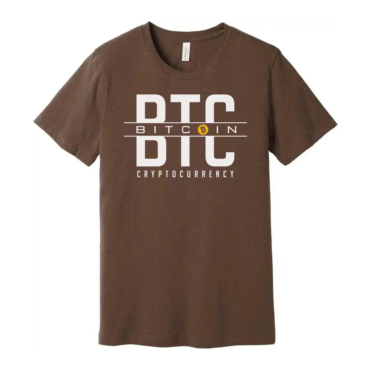 Crypto DTC BTC Cryptocurrency Unisex T Shirt Graphic Design With Bitcoin Icon For Crypto Enthusiasts