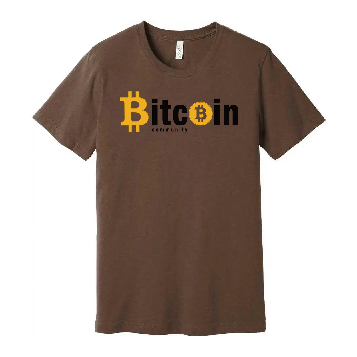 Bitcoin Community Logo Unisex Graphic Tee With Bold Bitcoin Emblem and Modern Design