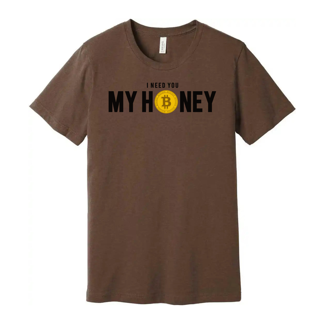 Crypto My Honey Unisex T Shirt With Bitcoin Logo
