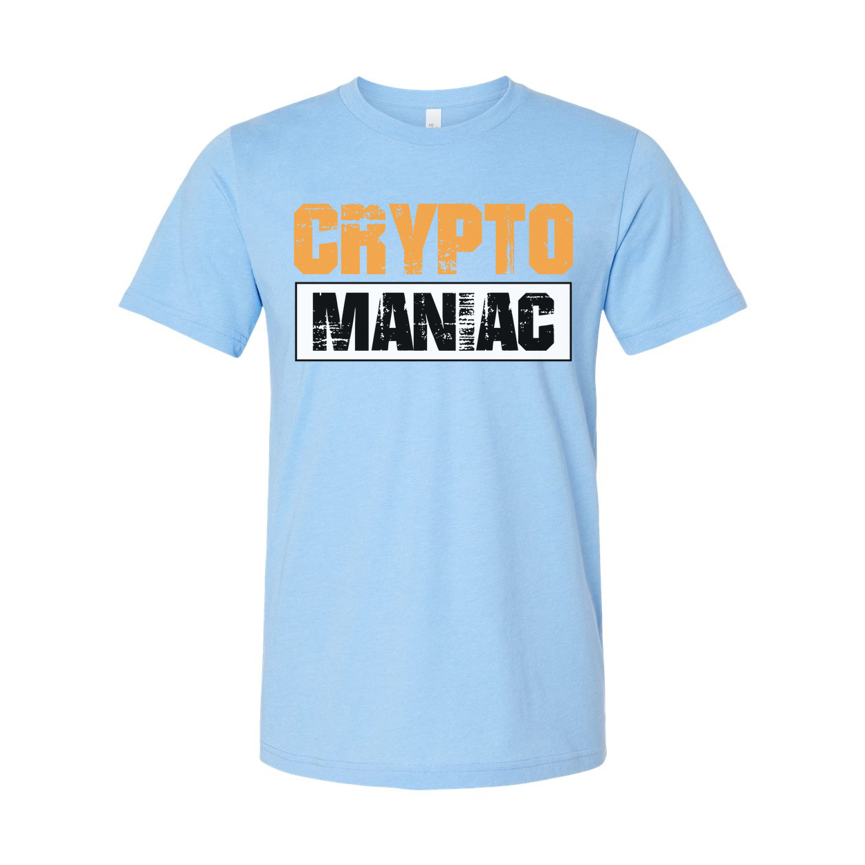 Crypto Maniac Graphic Tee For Men And Women Unisex Short Sleeve Shirt With Bold Typography