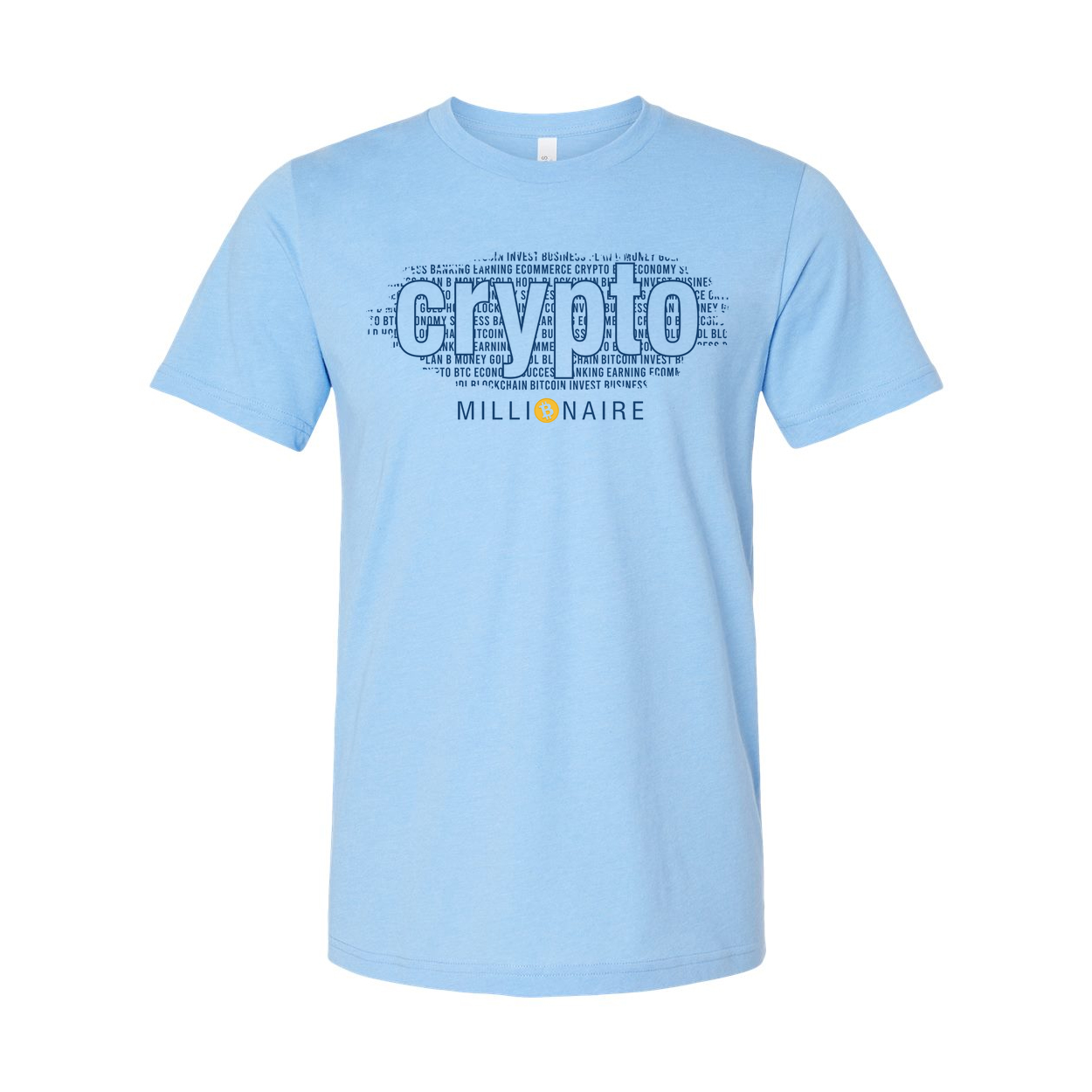 Crypto Graphic Tee With Millionaire Design For Unisex Adults Short Sleeve Shirt Edition