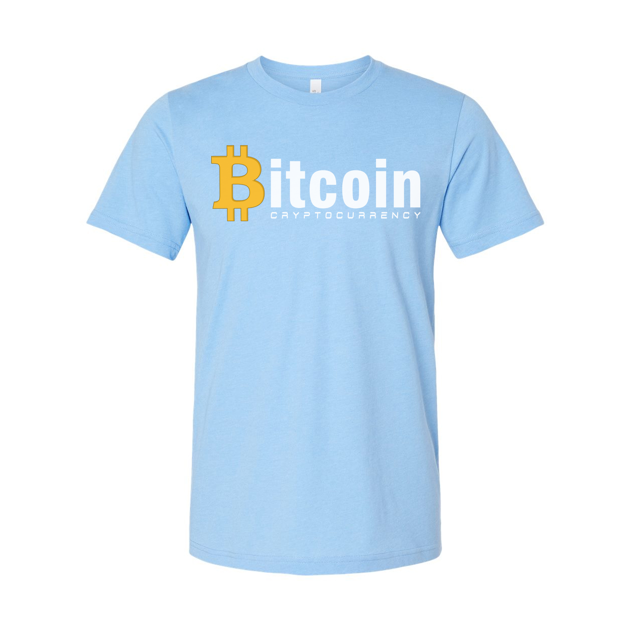 Bitcoin Cryptocurrency Graphic T Shirt For Unisex Adults With Bold Logo On Premium Quality Fabric