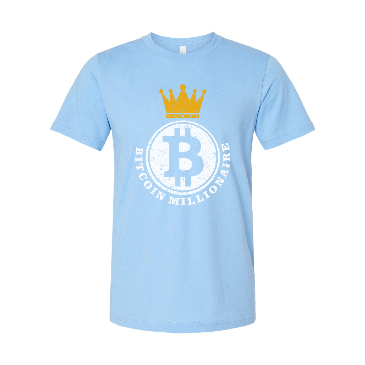 Bitcoin Crown Logo Graphic T Shirt For Crypto Enthusiasts Unisex Tee With Vintage Finish
