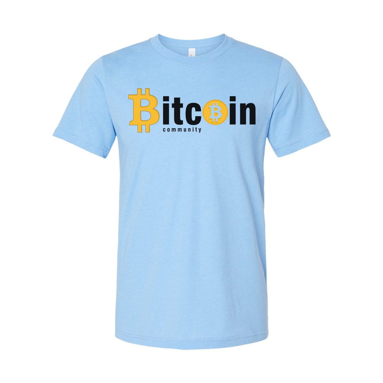 Bitcoin Community Logo Unisex Graphic Tee With Bold Bitcoin Emblem and Modern Design