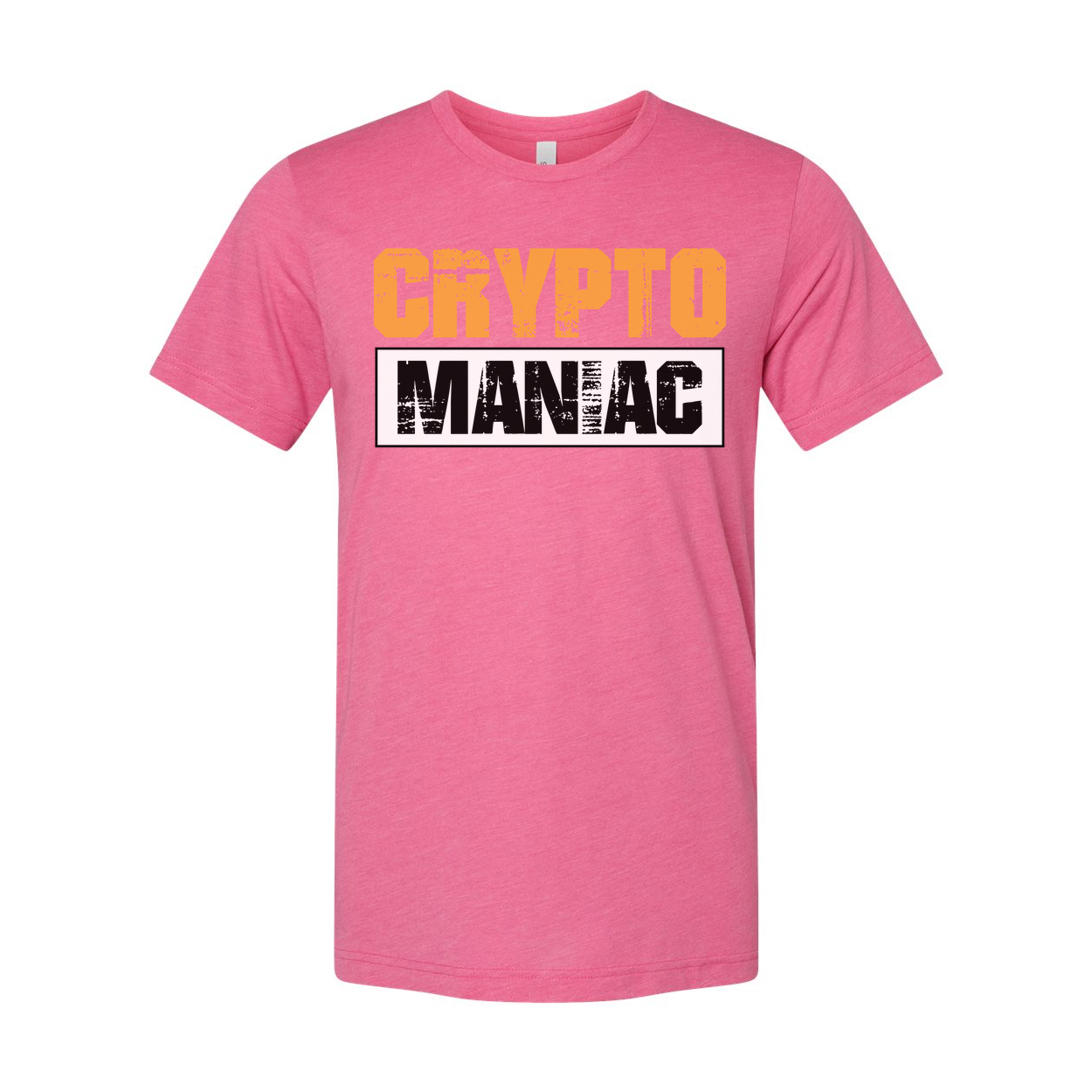 Crypto Maniac Graphic Tee For Men And Women Unisex Short Sleeve Shirt With Bold Typography