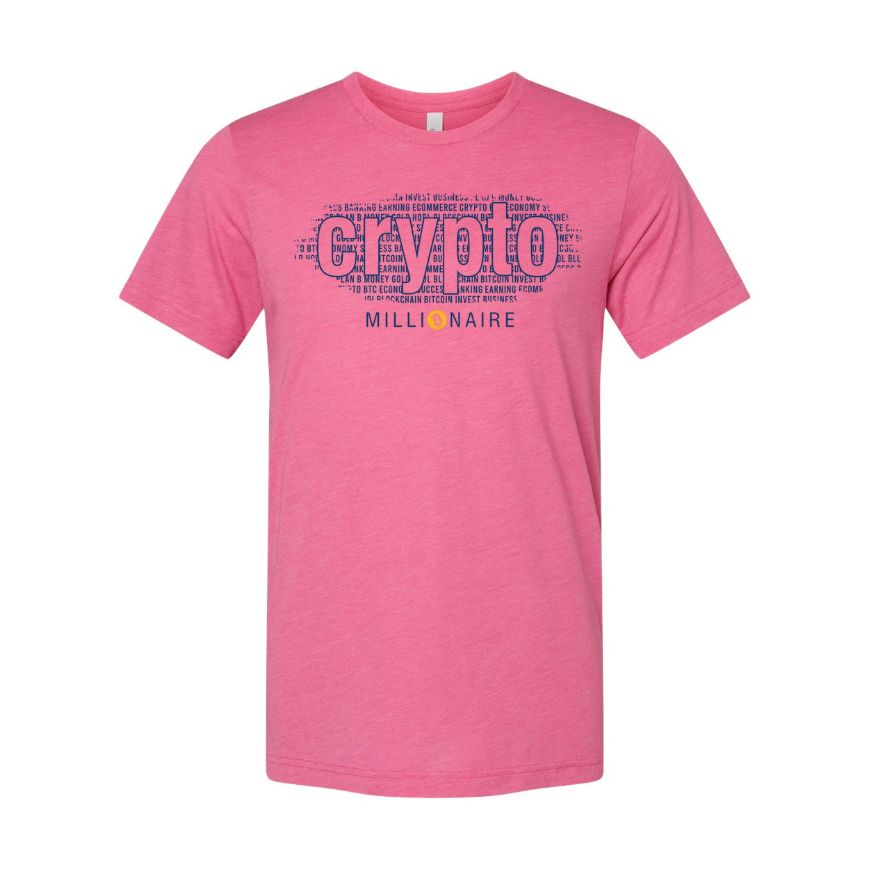 Crypto Graphic Tee With Millionaire Design For Unisex Adults Short Sleeve Shirt Edition