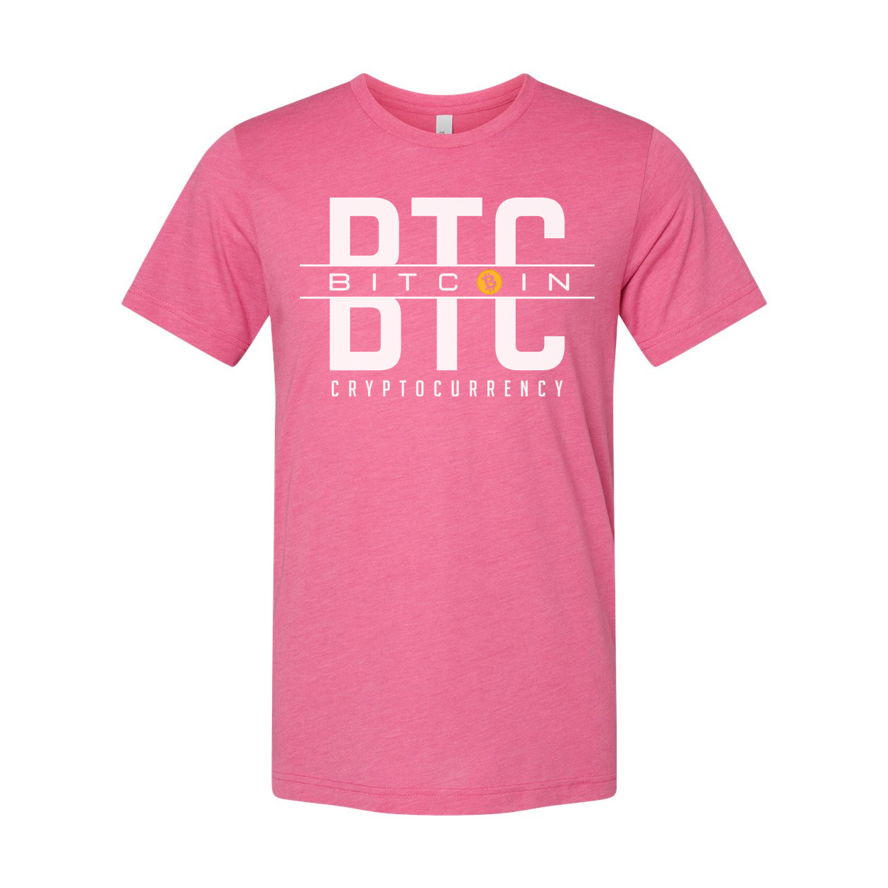 Crypto DTC BTC Cryptocurrency Unisex T Shirt Graphic Design With Bitcoin Icon For Crypto Enthusiasts