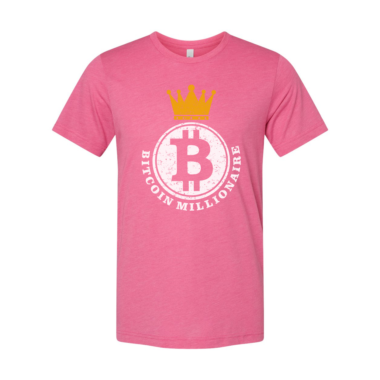 Bitcoin Crown Logo Graphic T Shirt For Crypto Enthusiasts Unisex Tee With Vintage Finish