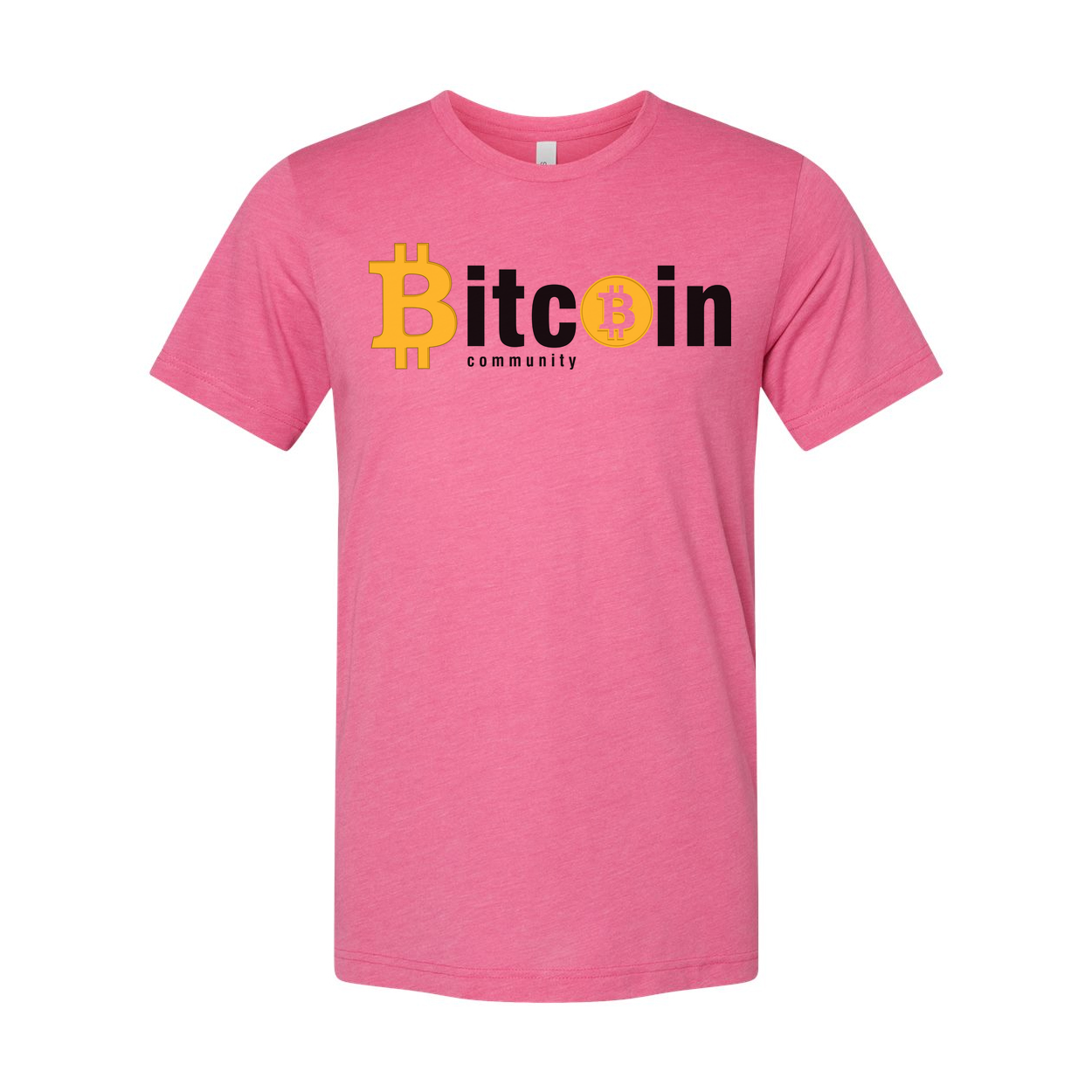 Bitcoin Community Logo Unisex Graphic Tee With Bold Bitcoin Emblem and Modern Design