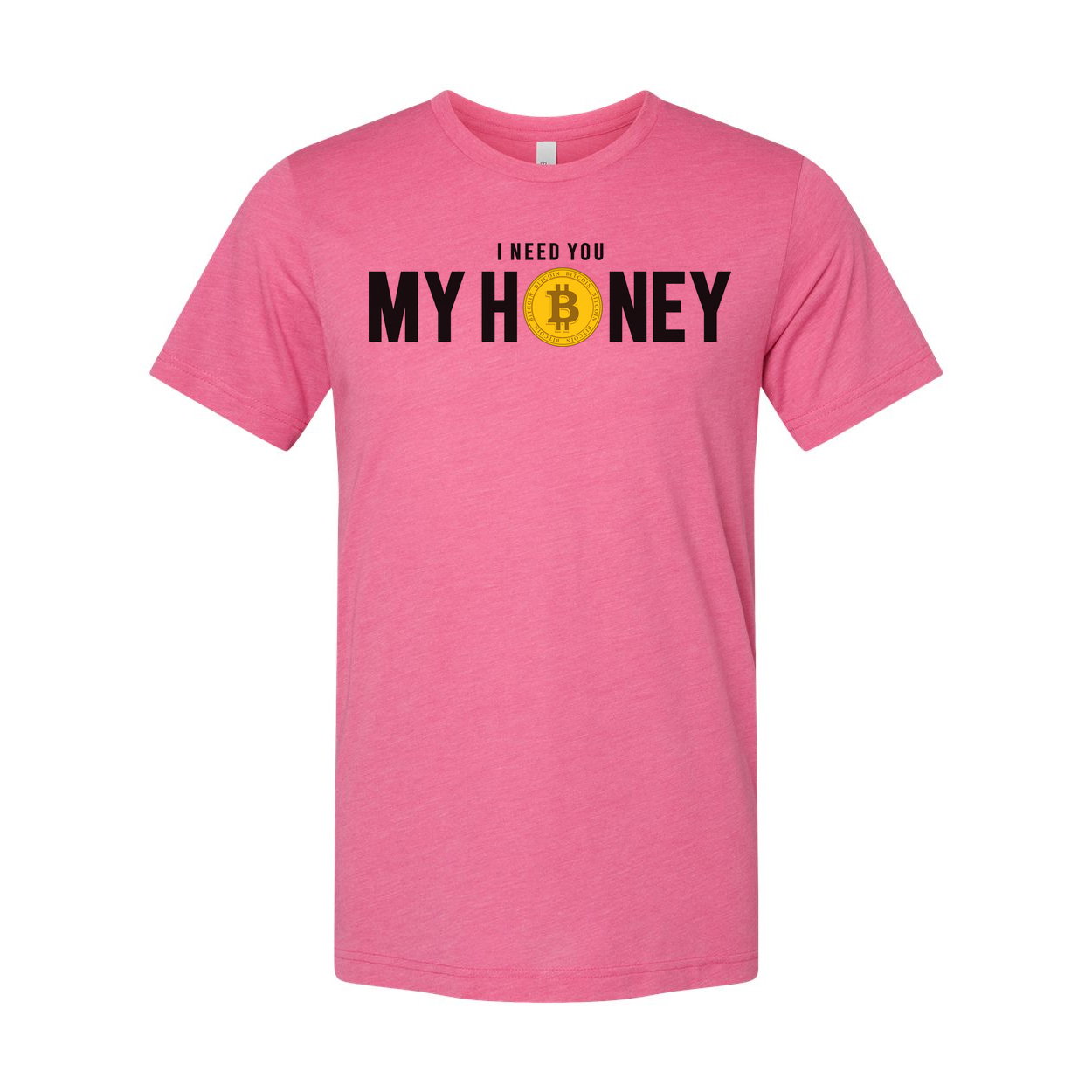 Crypto My Honey Unisex T Shirt With Bitcoin Logo