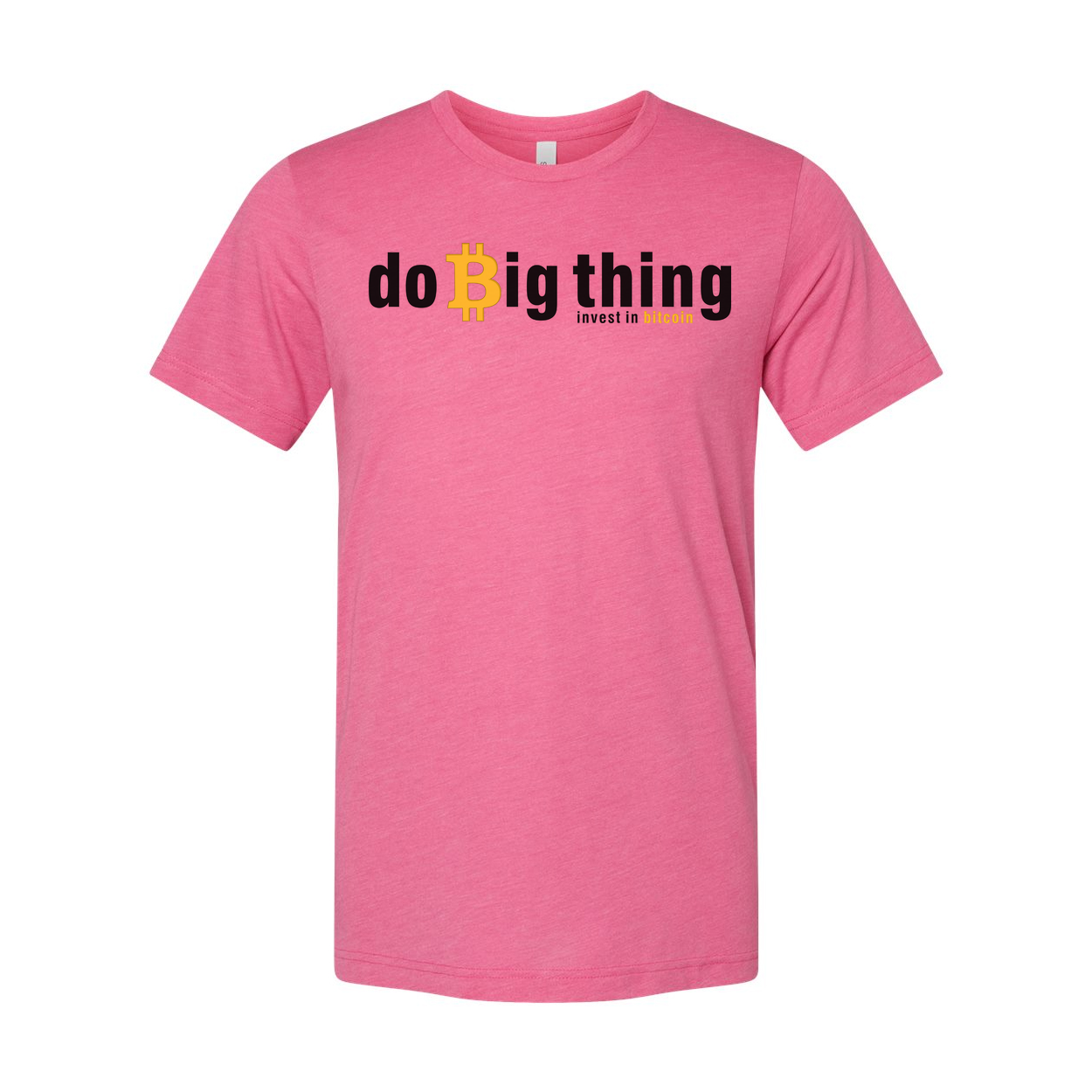 Crypto Do Big Thing Unisex T Shirt With Bitcoin Investment Message Graphic Apparel