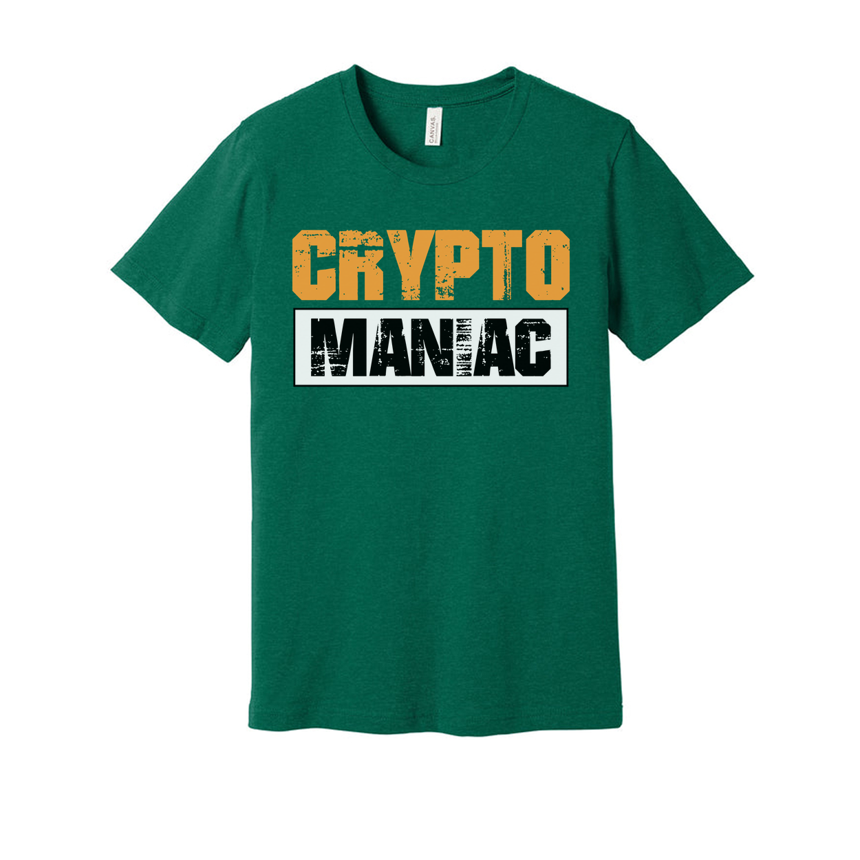 Crypto Maniac Graphic Tee For Men And Women Unisex Short Sleeve Shirt With Bold Typography