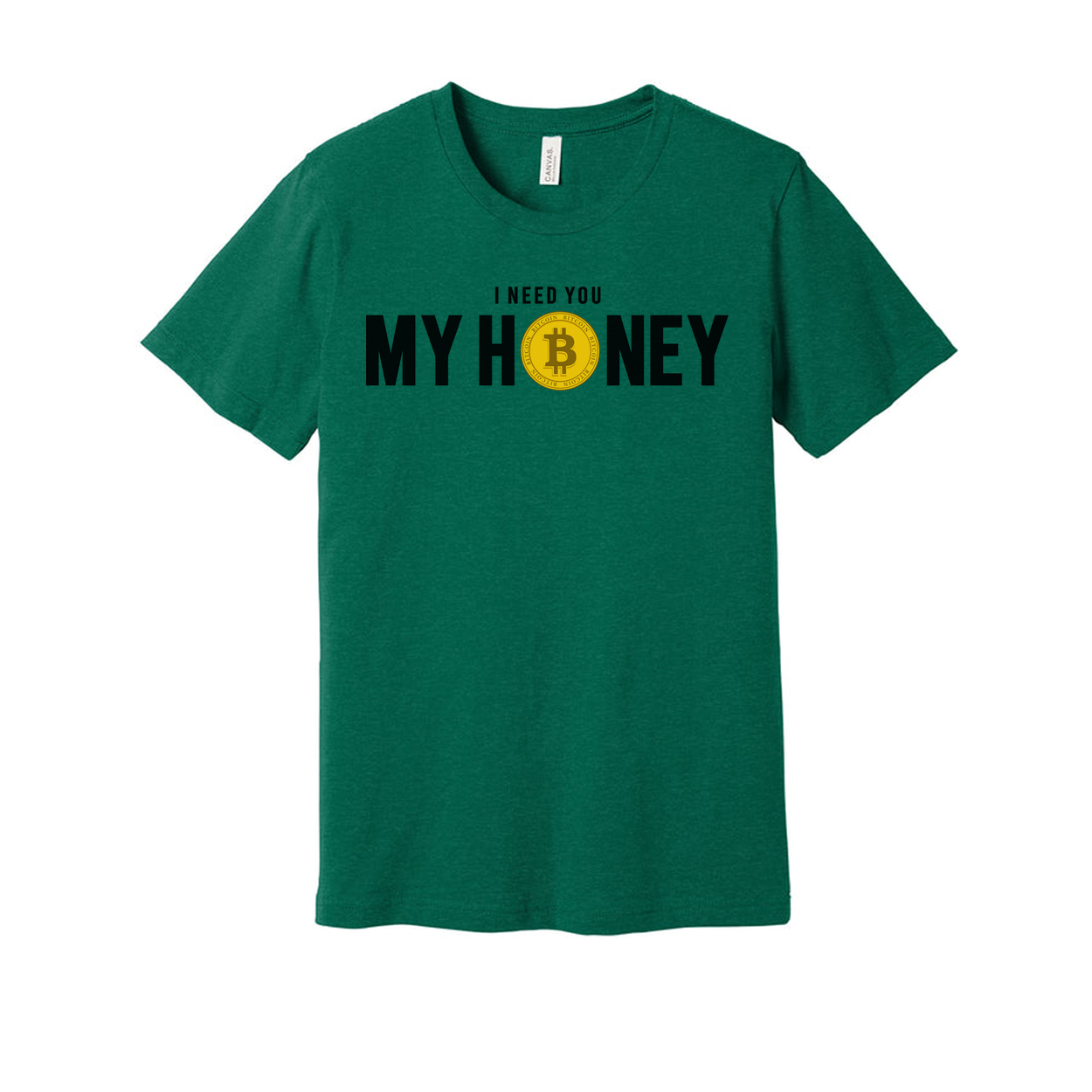 Crypto My Honey Unisex T Shirt With Bitcoin Logo