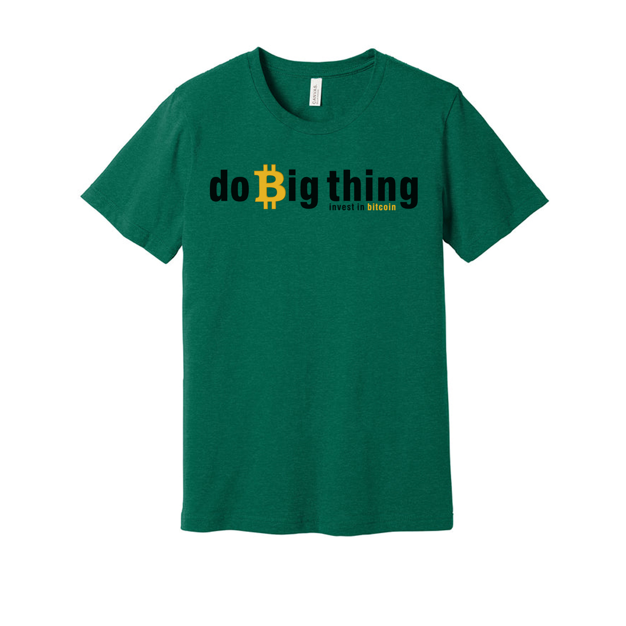 Crypto Do Big Thing Unisex T Shirt With Bitcoin Investment Message Graphic Apparel