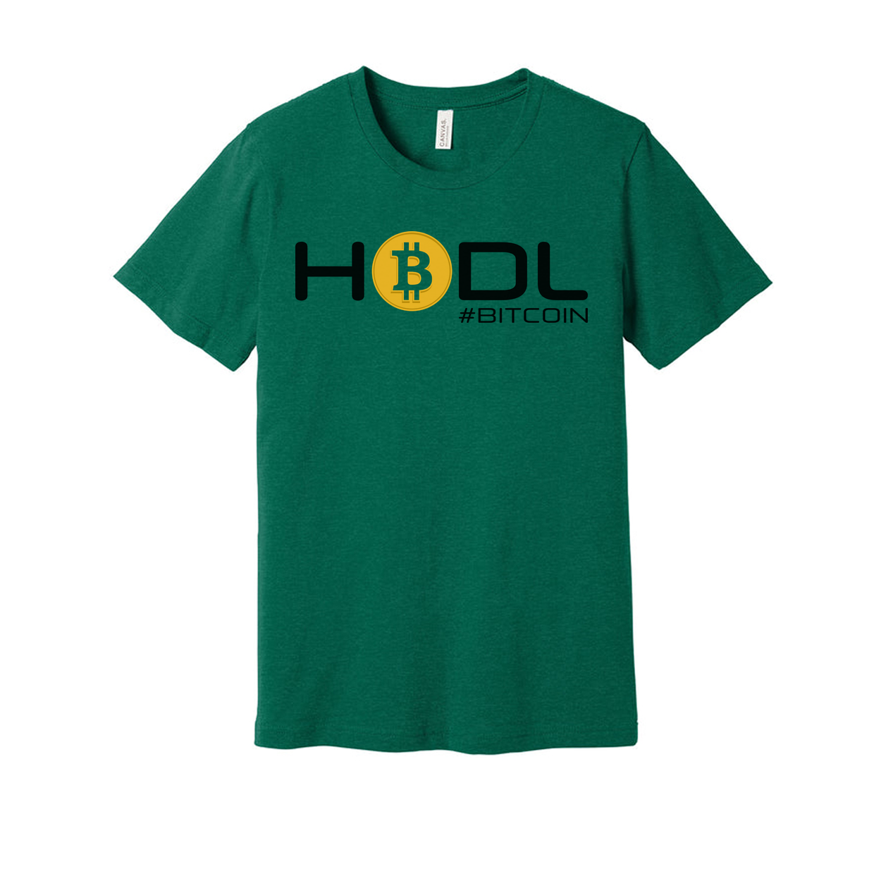 Hodl Bitcoin Cryptocurrency Unisex Graphic Tee With Bitcoin Symbol And Hashtag Bitcoin