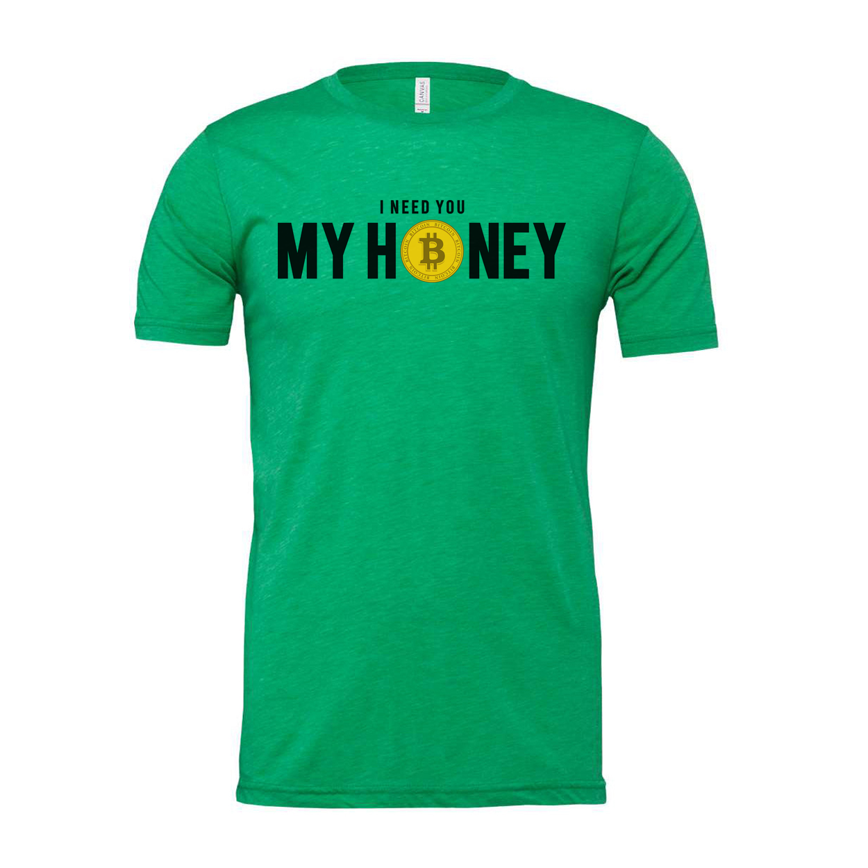 Crypto My Honey Unisex T Shirt With Bitcoin Logo