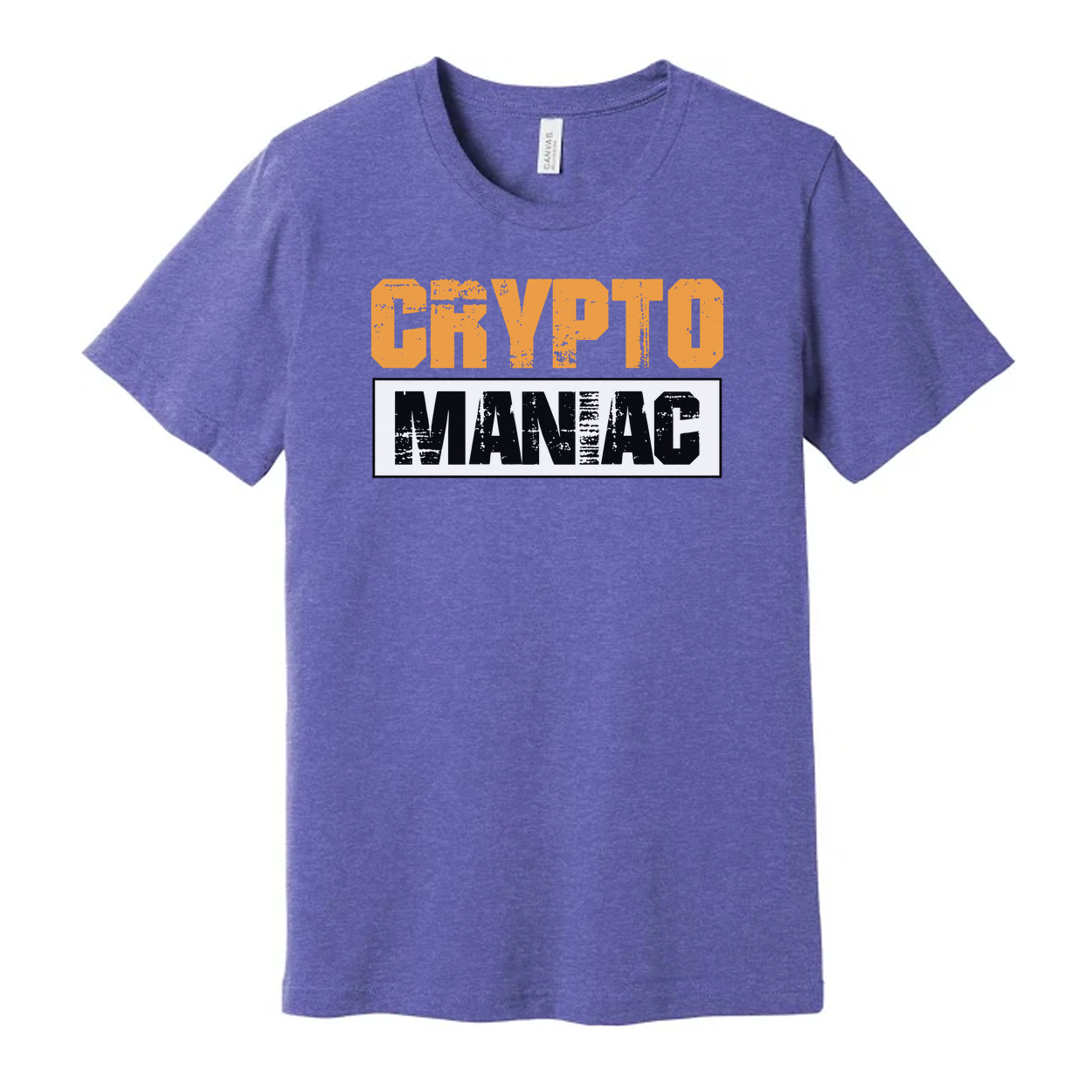 Crypto Maniac Graphic Tee For Men And Women Unisex Short Sleeve Shirt With Bold Typography