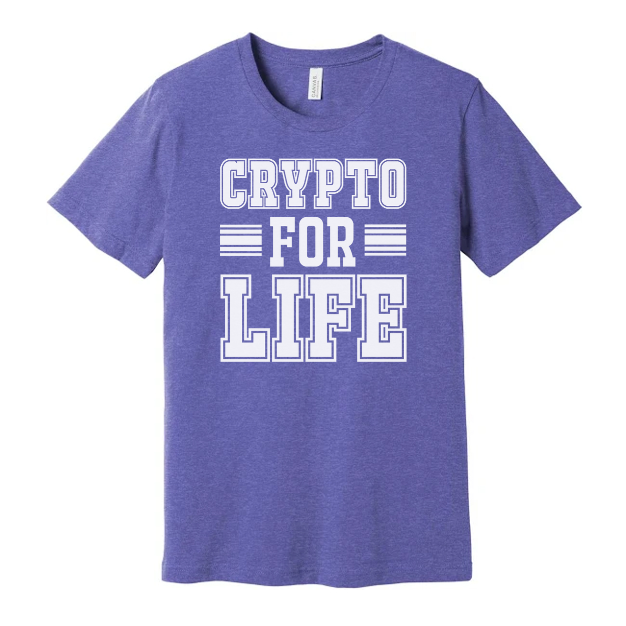 Crypto For Life Graphic T Shirt Unisex Short Sleeve Tee For Crypto Enthusiasts And Fashion Fans