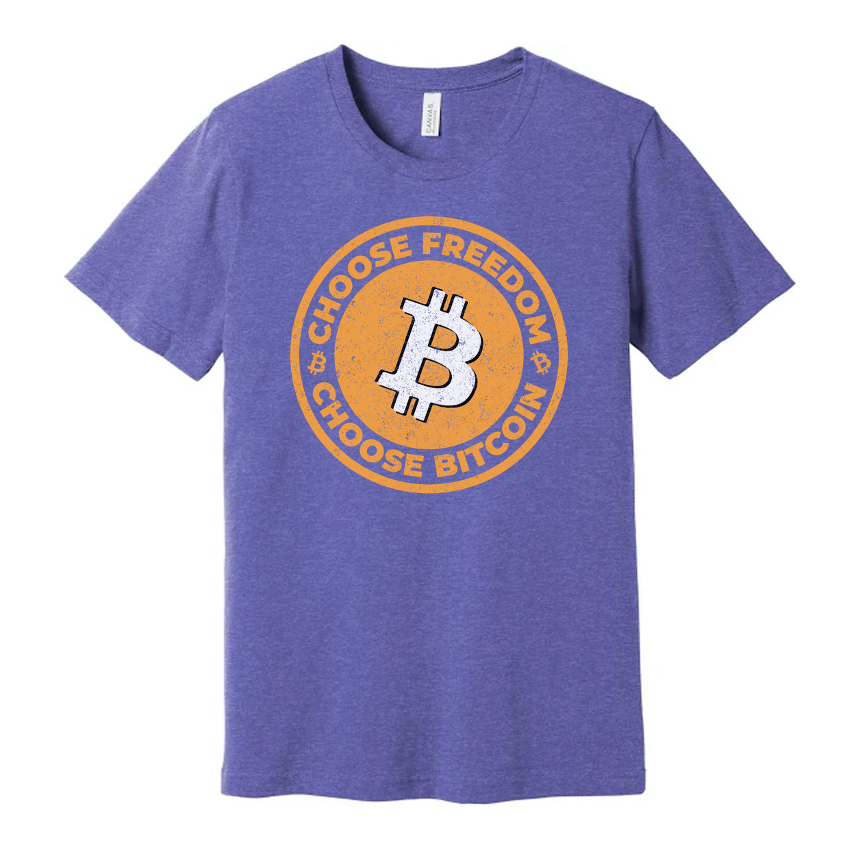 Bitcoin Logo Graphic T Shirt Featuring Choose Freedom Design For Cryptocurrency Enthusiasts