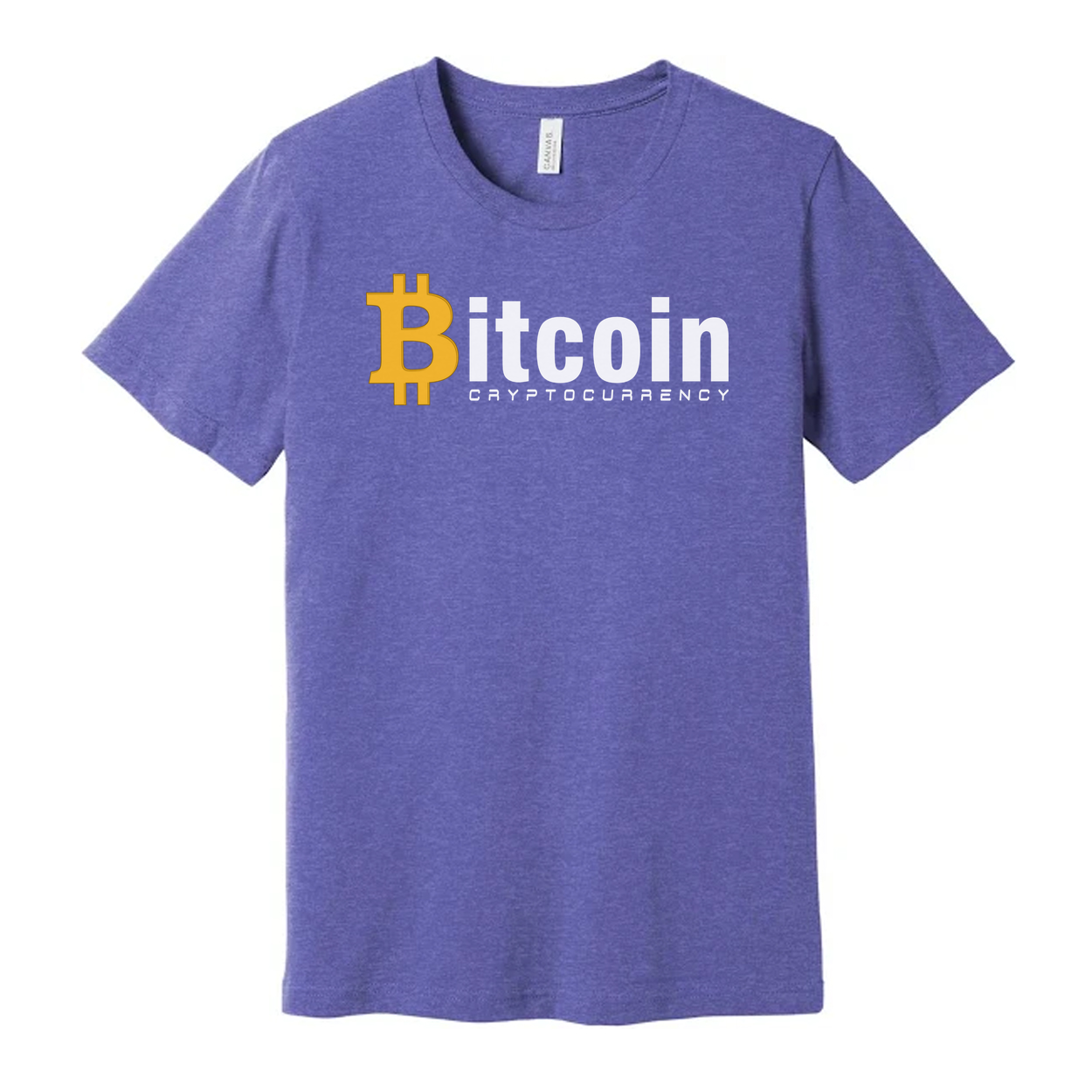 Bitcoin Cryptocurrency Graphic T Shirt For Unisex Adults With Bold Logo On Premium Quality Fabric