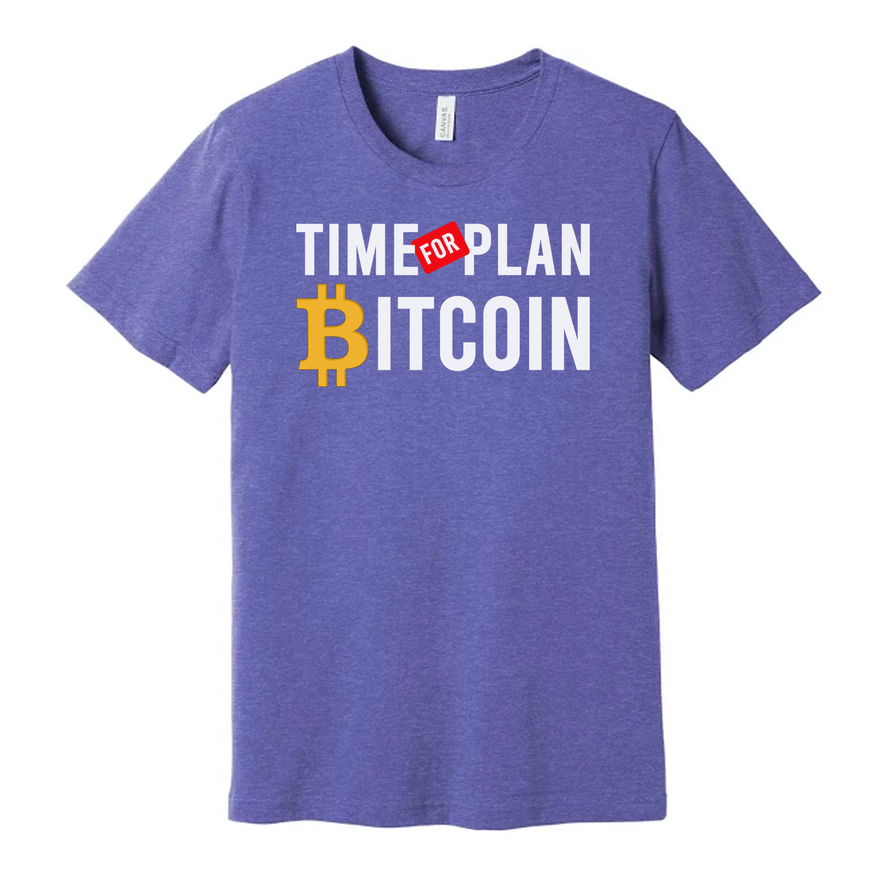 Time For Plan Bitcoin Graphic Unisex Short Sleeve Tee For Crypto Enthusiasts Worldwide