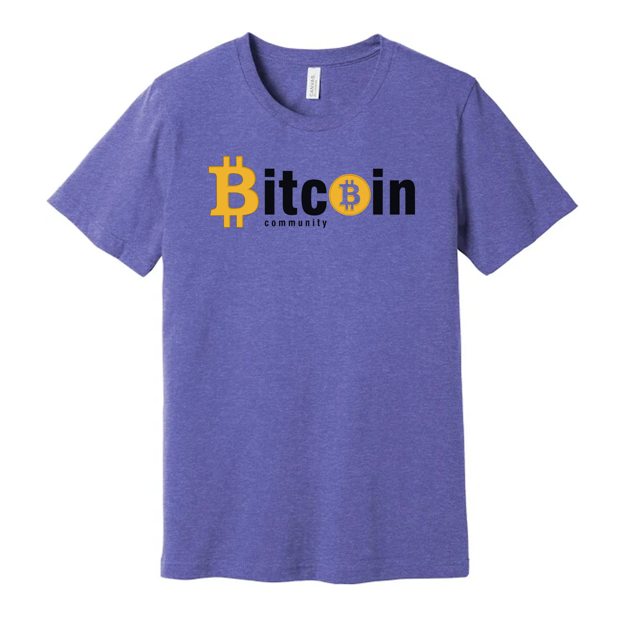 Bitcoin Community Logo Unisex Graphic Tee With Bold Bitcoin Emblem and Modern Design