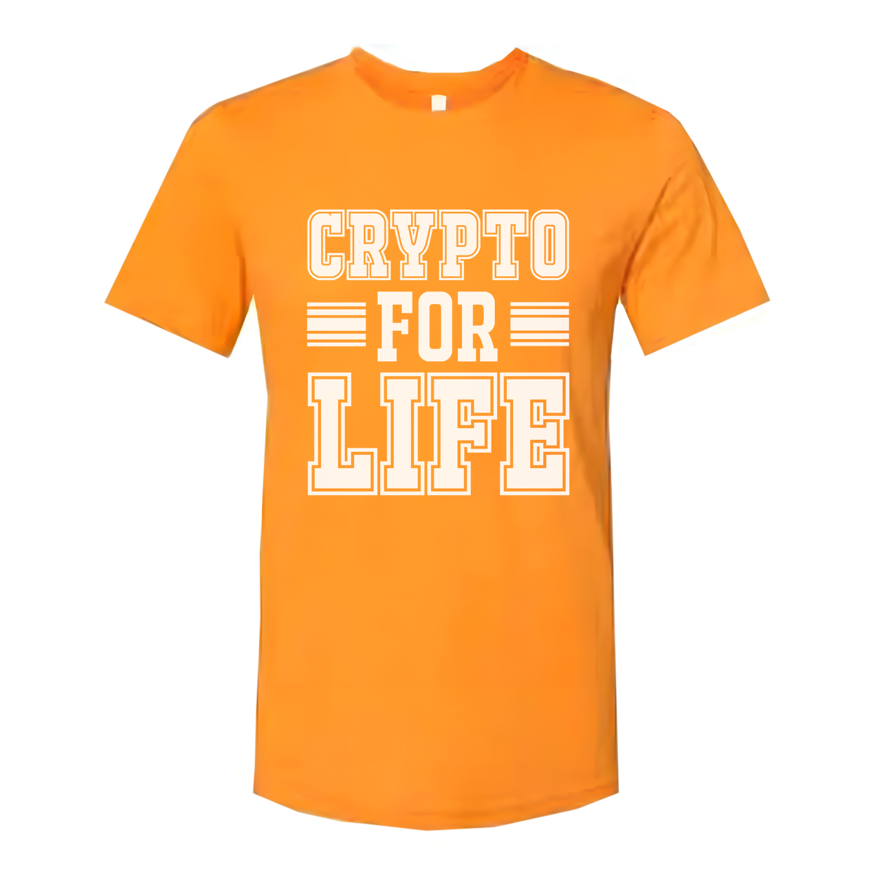 Crypto For Life Graphic T Shirt Unisex Short Sleeve Tee For Crypto Enthusiasts And Fashion Fans
