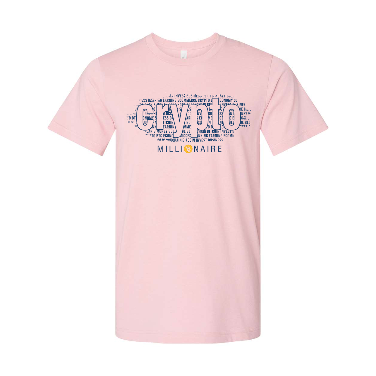 Crypto Graphic Tee With Millionaire Design For Unisex Adults Short Sleeve Shirt Edition