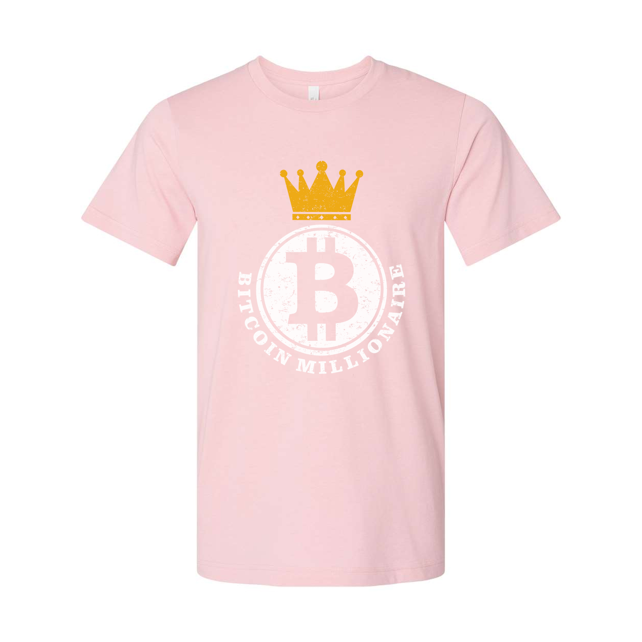 Bitcoin Crown Logo Graphic T Shirt For Crypto Enthusiasts Unisex Tee With Vintage Finish