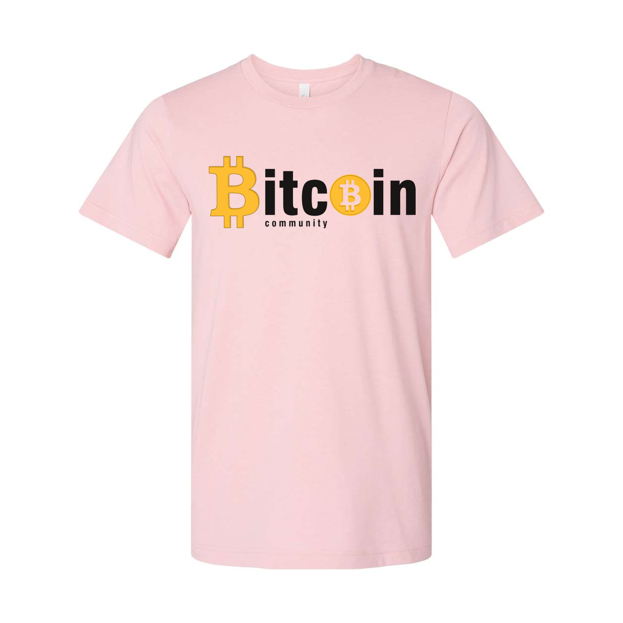 Bitcoin Community Logo Unisex Graphic Tee With Bold Bitcoin Emblem and Modern Design