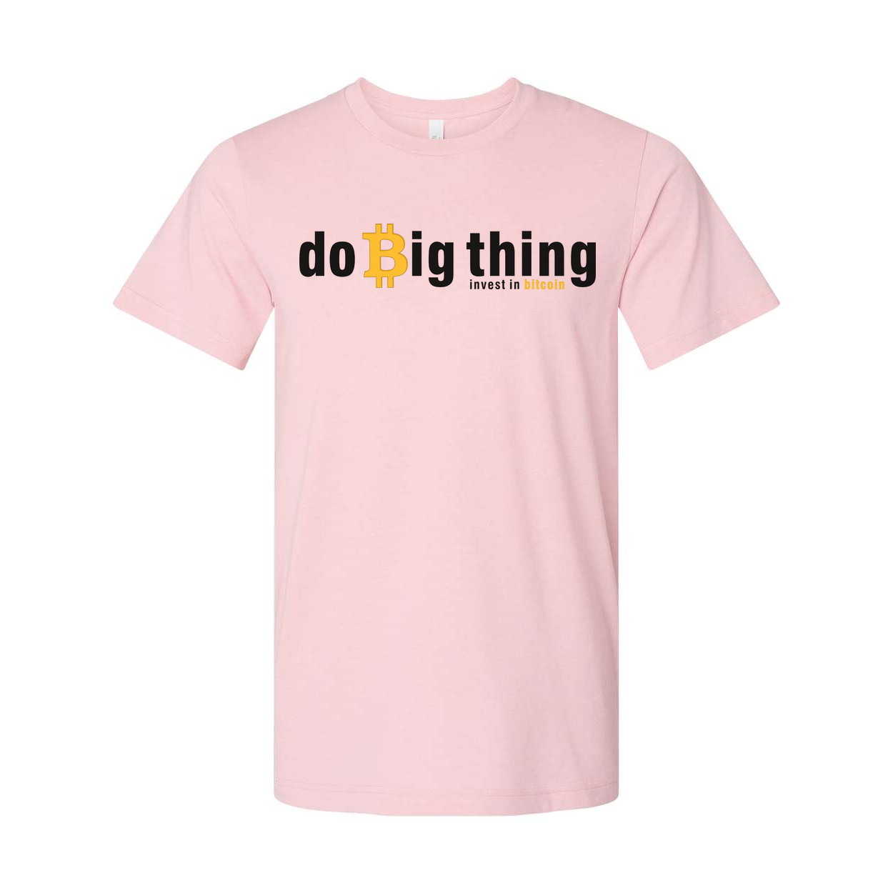 Crypto Do Big Thing Unisex T Shirt With Bitcoin Investment Message Graphic Apparel