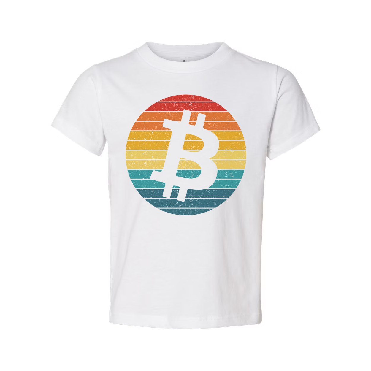 Bitcoin Logo Retro Circle Graphic T-Shirt