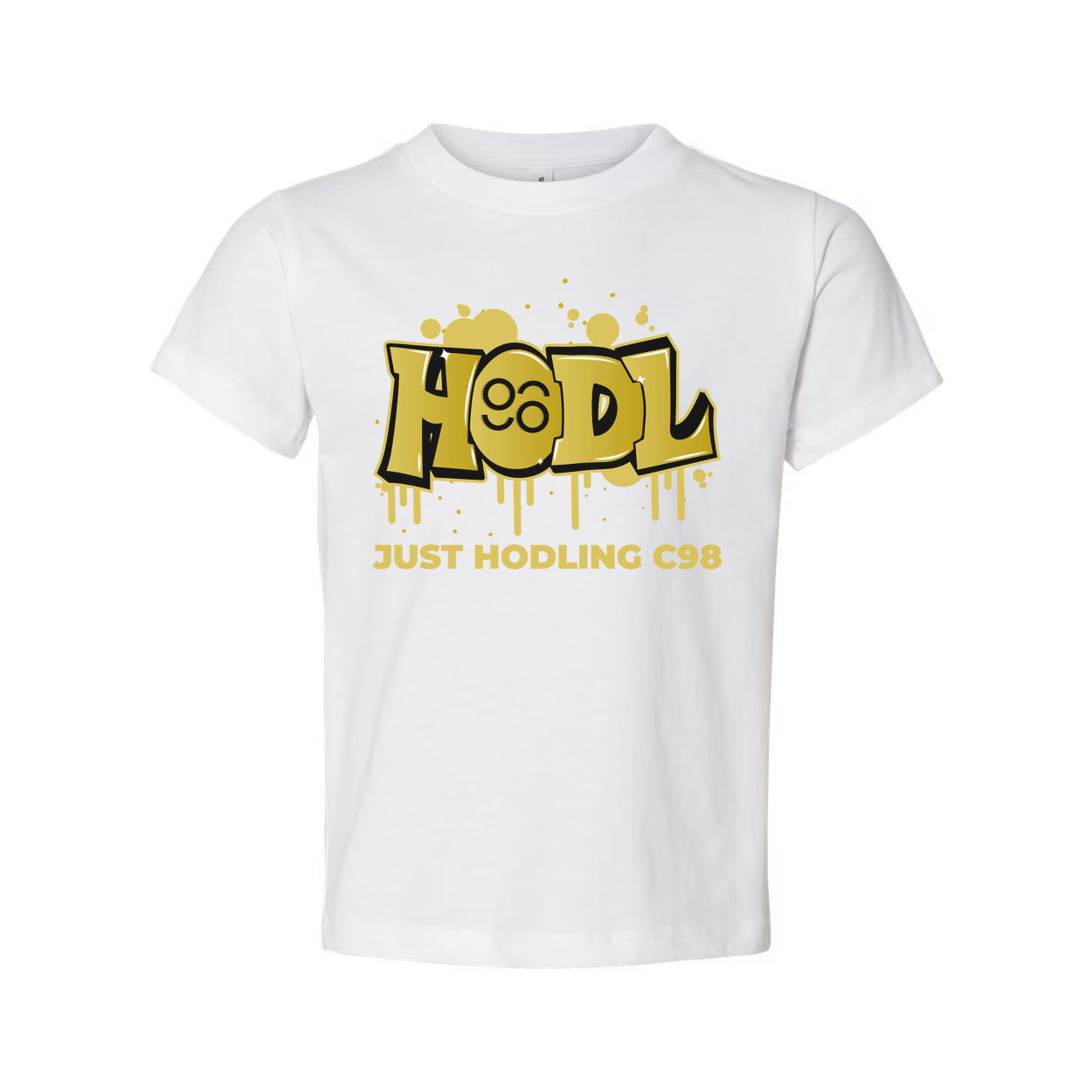 Hodl Graffiti Graphic T Shirt Unisex Casual Design Featuring Just Hodling C98 Crypto Theme