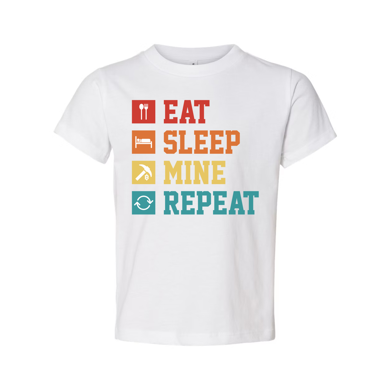 Eat Sleep Mine Repeat Graphic Tee