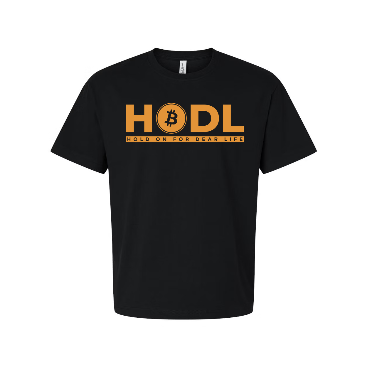 HODL Cryptocurrency Logo Graphic T Shirt For Unisex Hold On For Dear Life Design Artwork