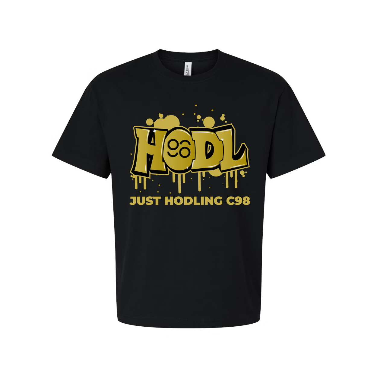 Hodl Graffiti Graphic T Shirt Unisex Casual Design Featuring Just Hodling C98 Crypto Theme