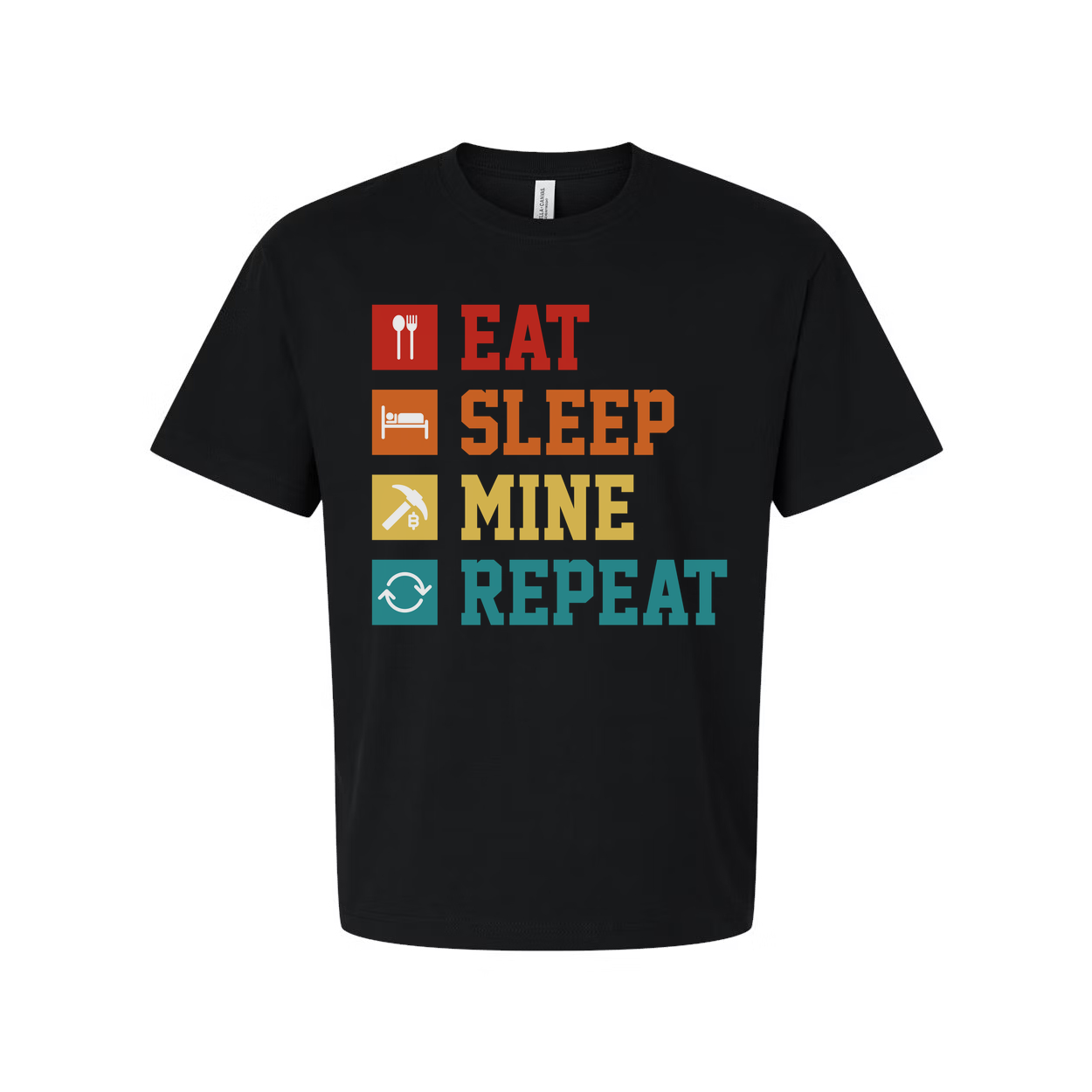 Eat Sleep Mine Repeat Graphic Tee