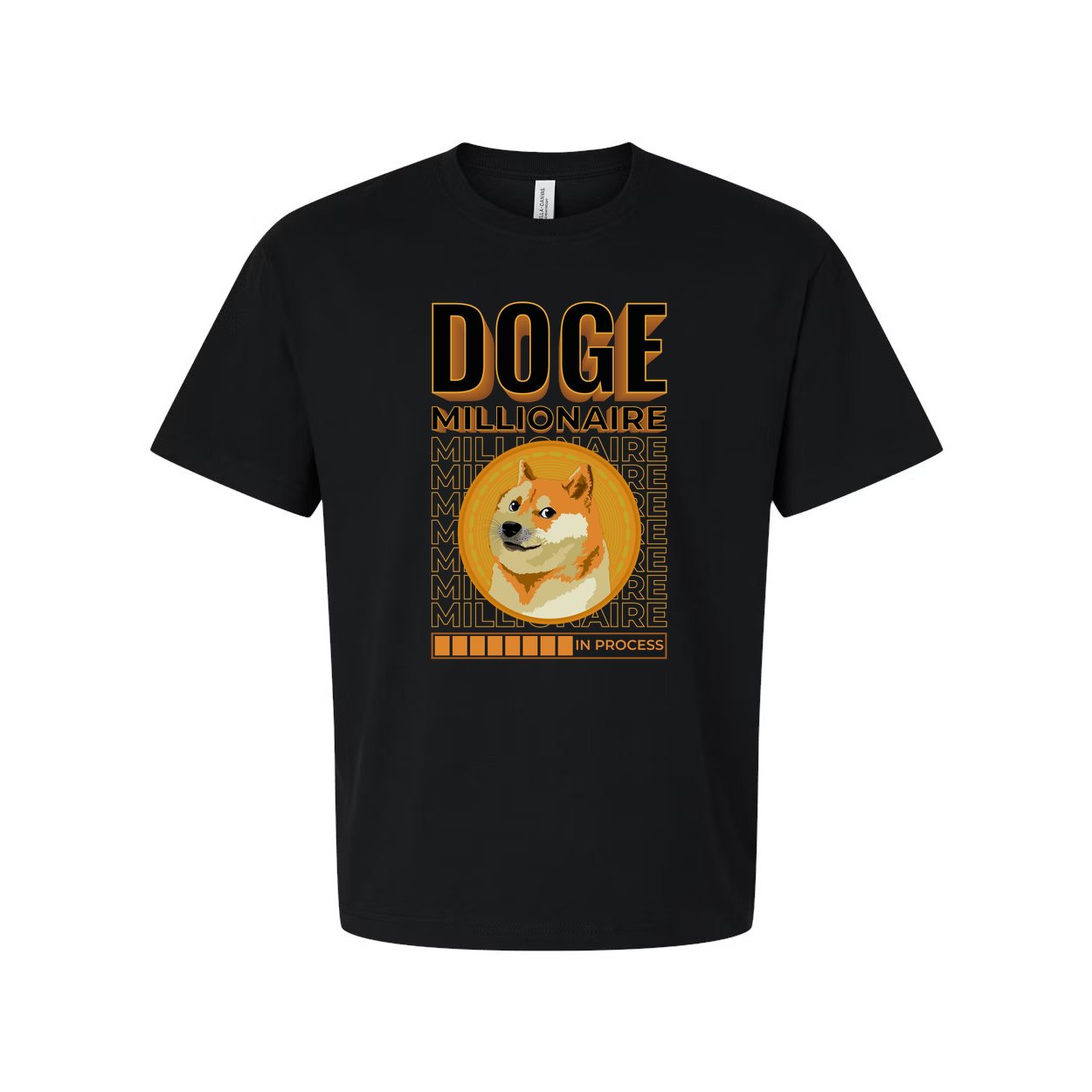 Doge Millionaire Coin Graphic Tee For Crypto Enthusiasts Unisex Short Sleeve Shirt