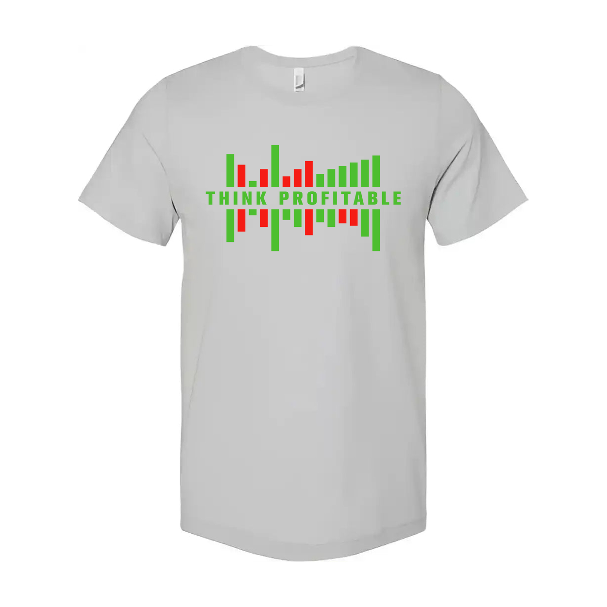 Crypto Trading Think Profitable Graphic Tee for Unisex Adults Short Sleeve Casual Wear Size Options Available