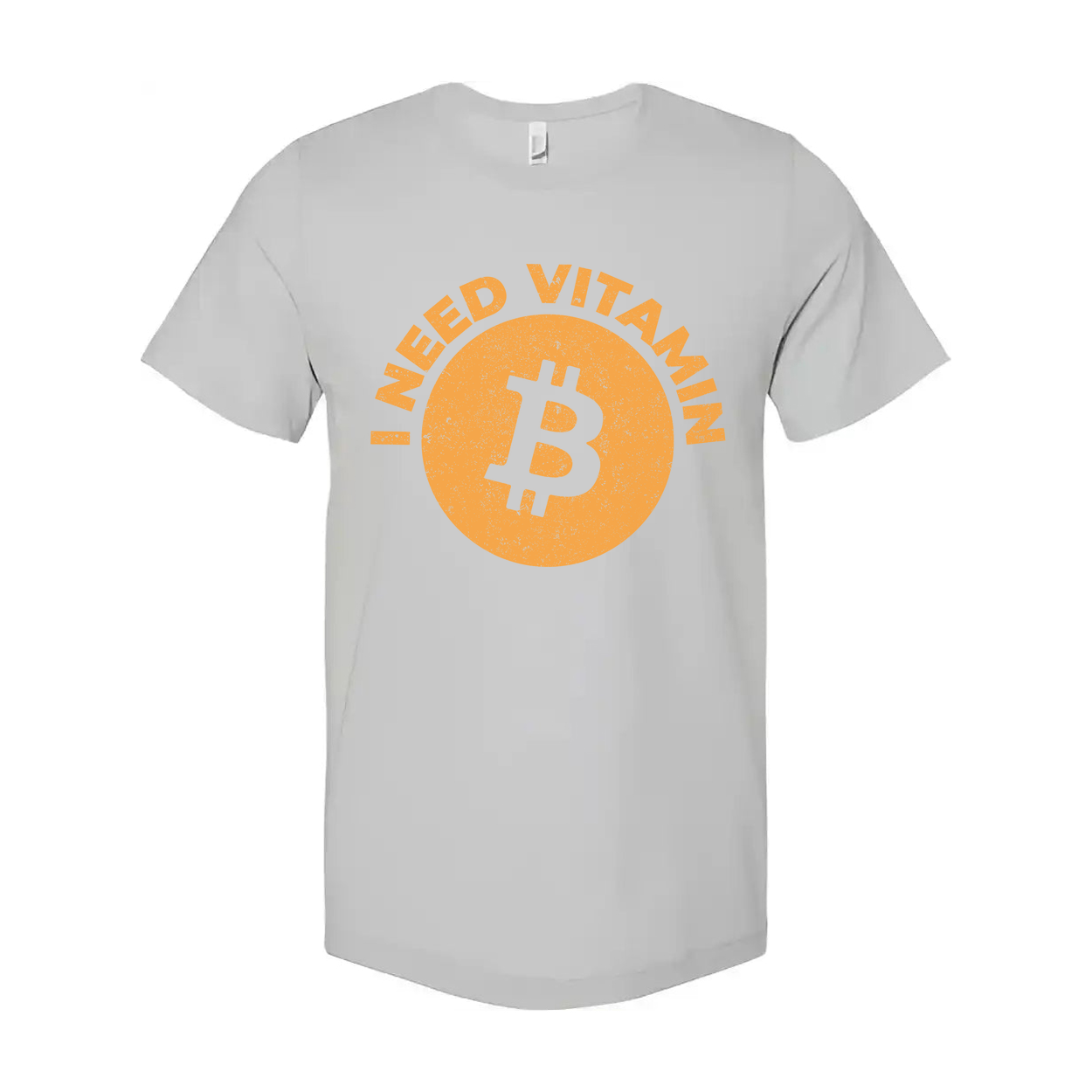 I Need Vitamin Bitcoin Graphic Tee for Crypto Enthusiasts Unisex Short Sleeve Comfortable Everyday Wear