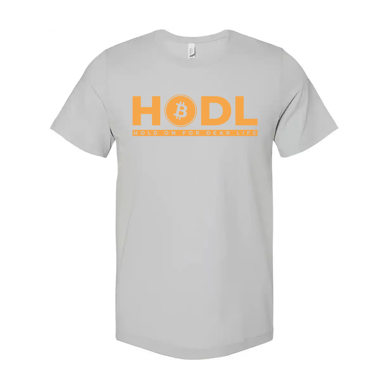 HODL Cryptocurrency Logo Graphic T Shirt For Unisex Hold On For Dear Life Design Artwork