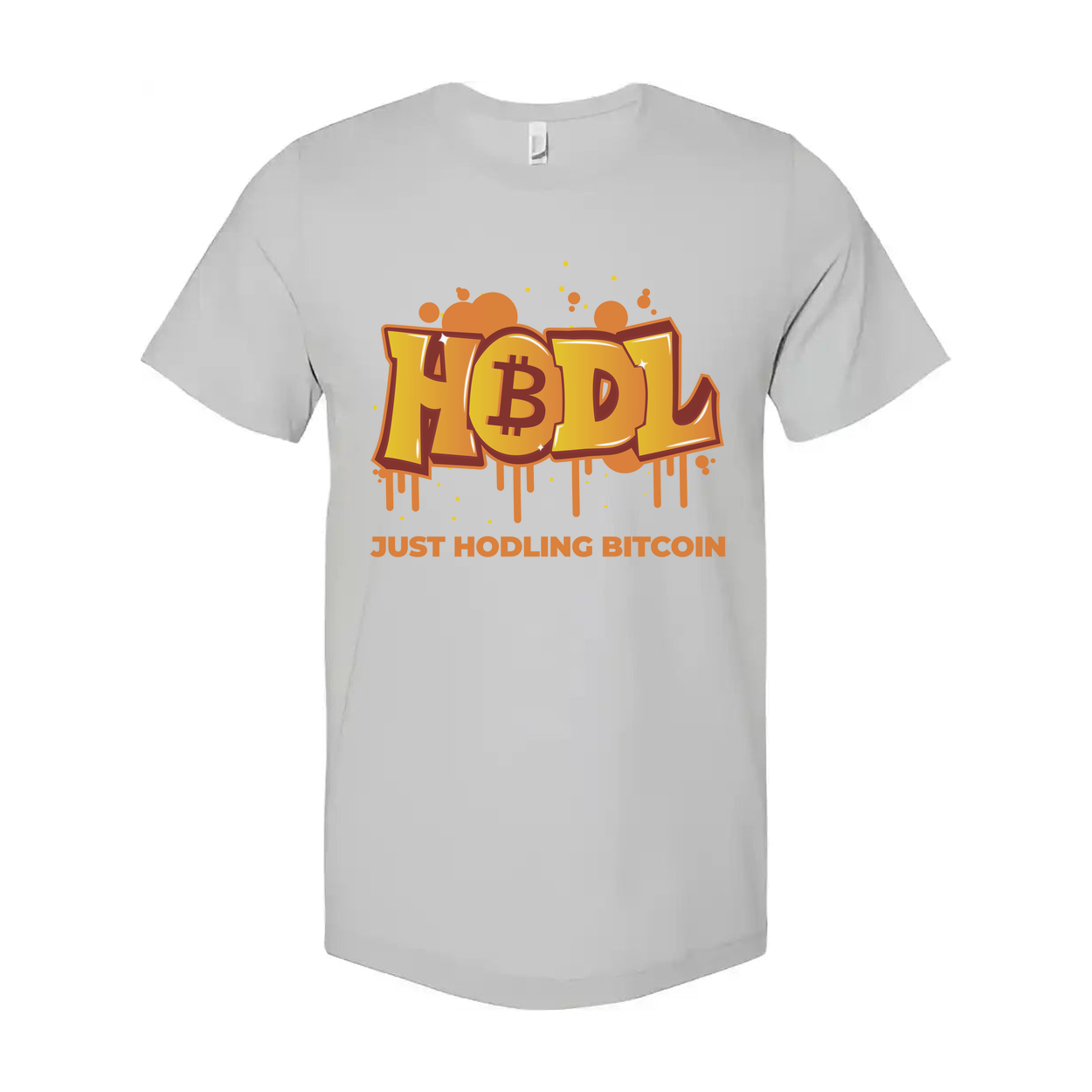 Hodling Bitcoin Graphic T Shirt Unisex Casual Crypto Apparel With Graffiti Style Logo