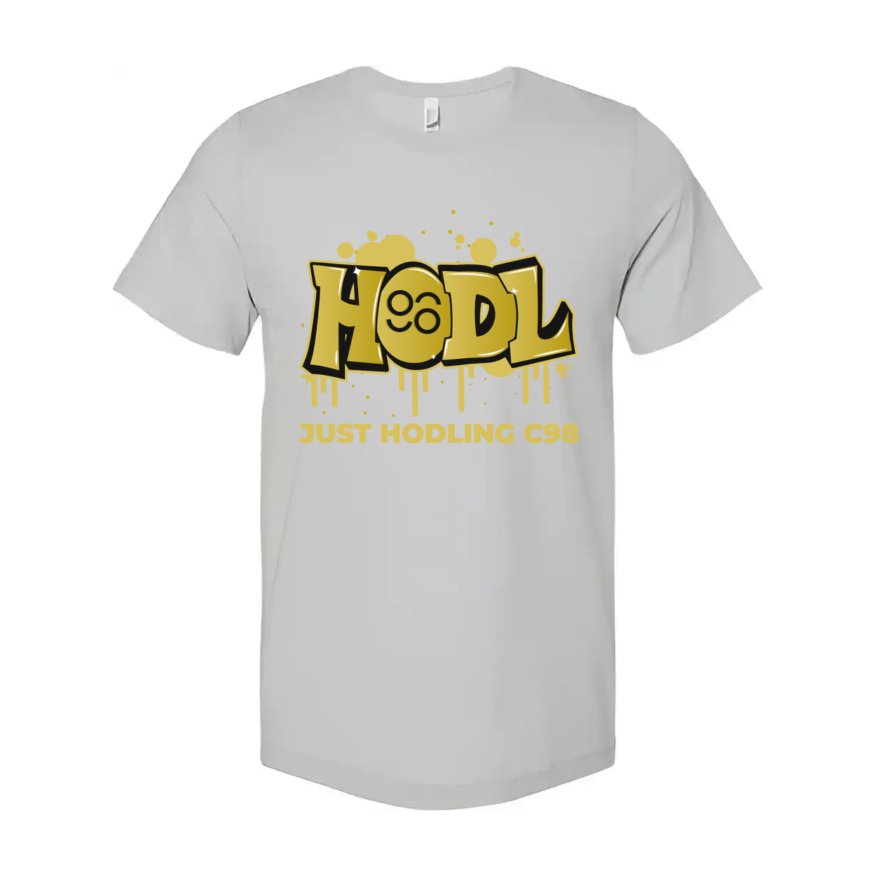 Hodl Graffiti Graphic T Shirt Unisex Casual Design Featuring Just Hodling C98 Crypto Theme