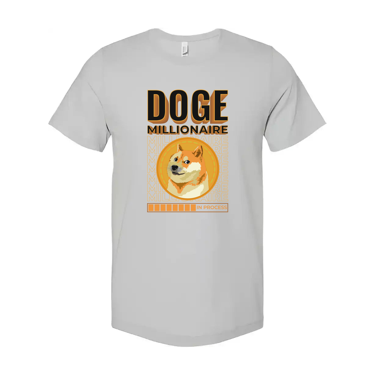 Doge Millionaire Coin Graphic Tee For Crypto Enthusiasts Unisex Short Sleeve Shirt