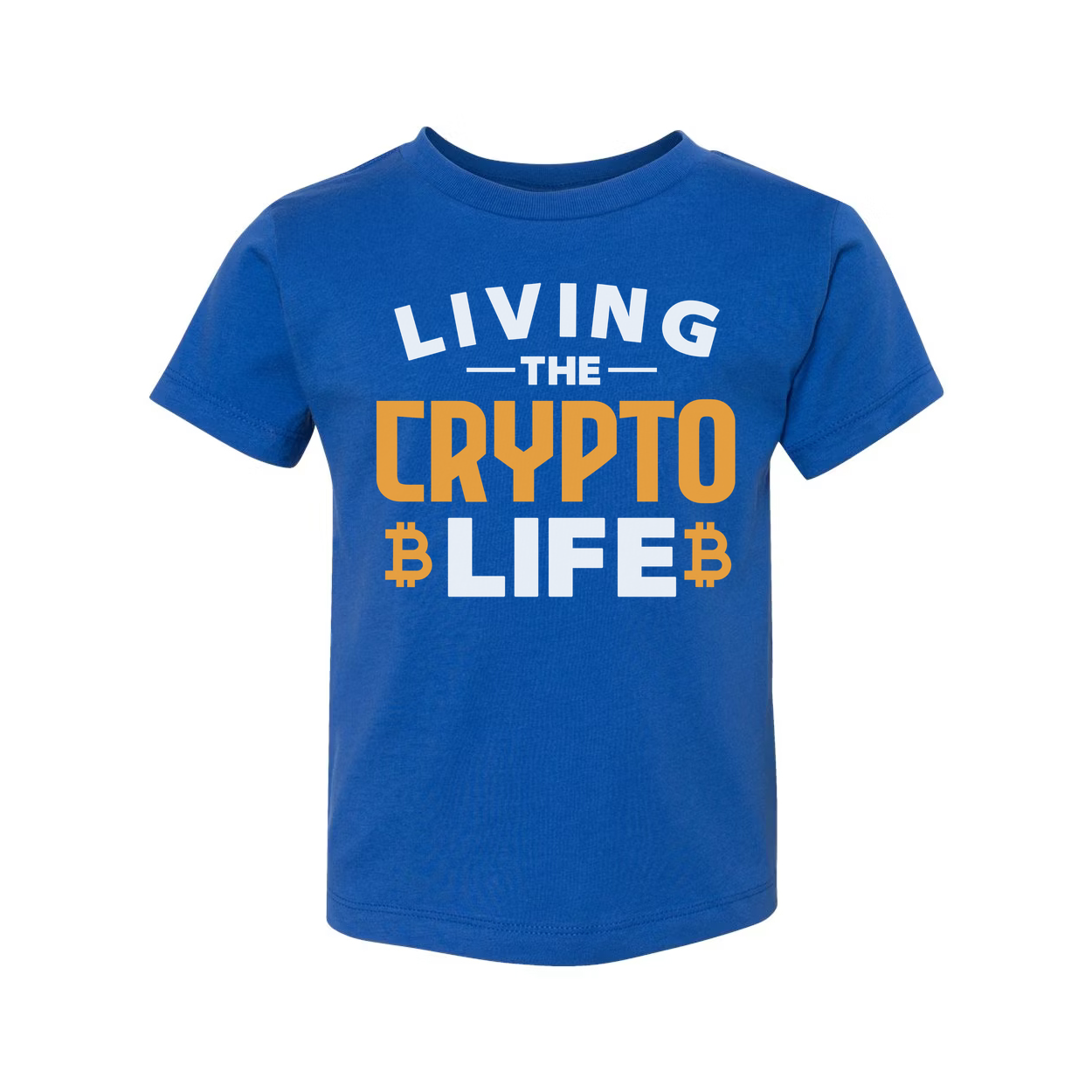 Unisex Crypto Life Graphic Tee Featuring Living The Crypto Life With Bitcoin Symbols