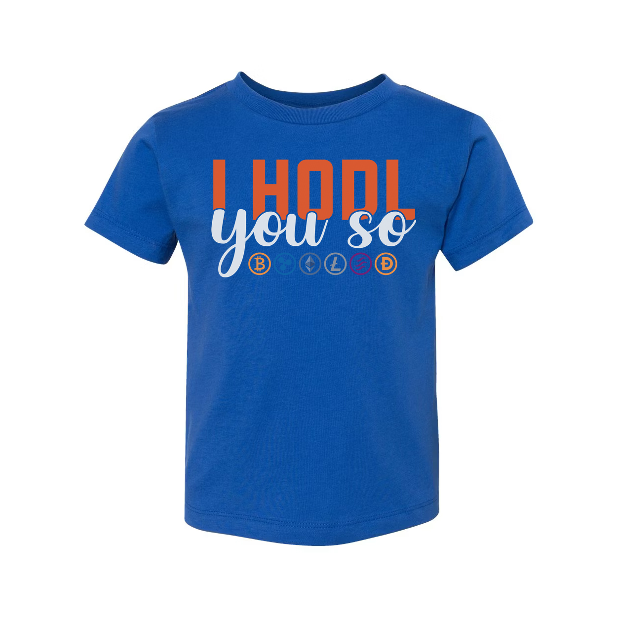 I Hodl You So Cryptocurrency Slogan Graphic Tee Unisex T Shirt With Crypto Icons