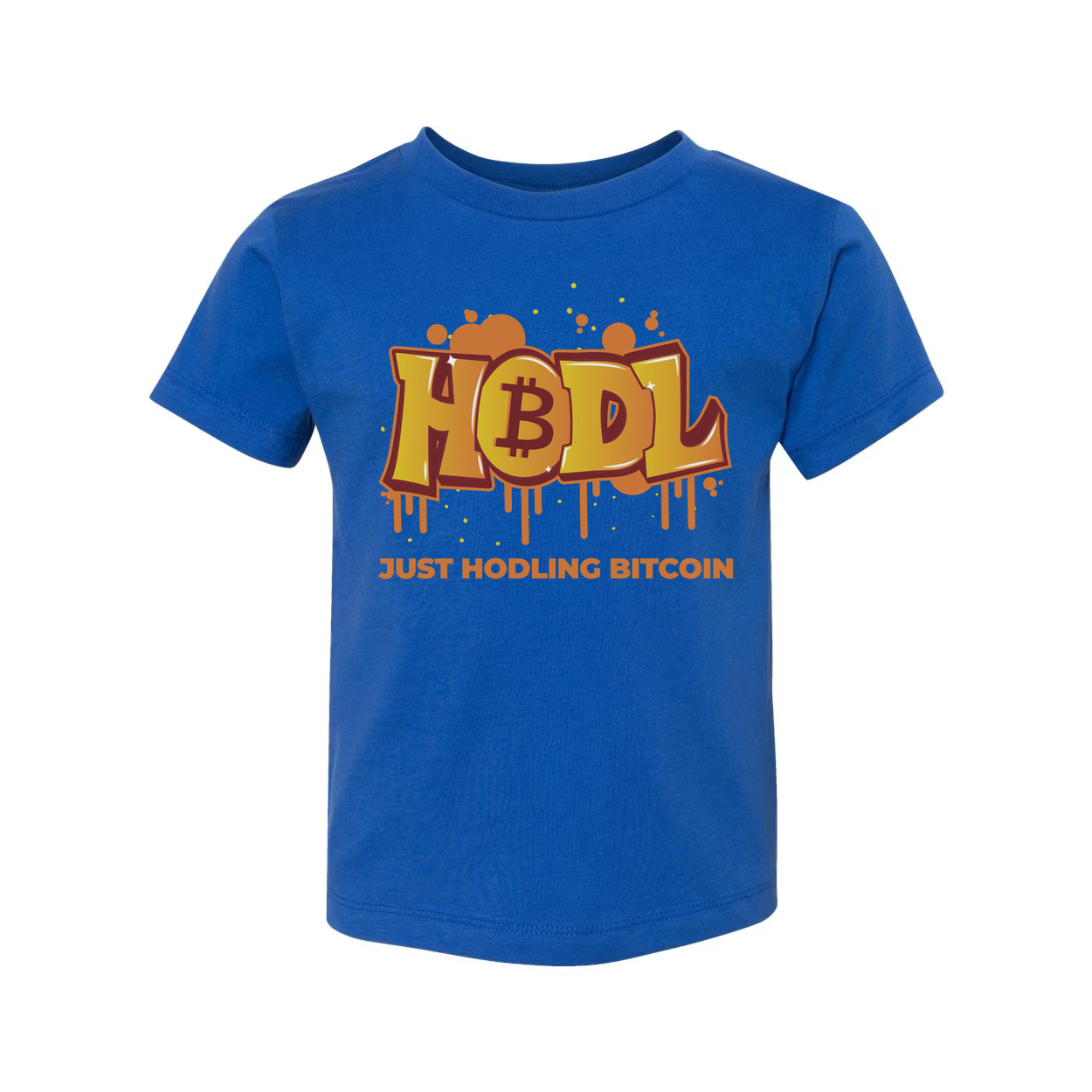 Hodling Bitcoin Graphic T Shirt Unisex Casual Crypto Apparel With Graffiti Style Logo
