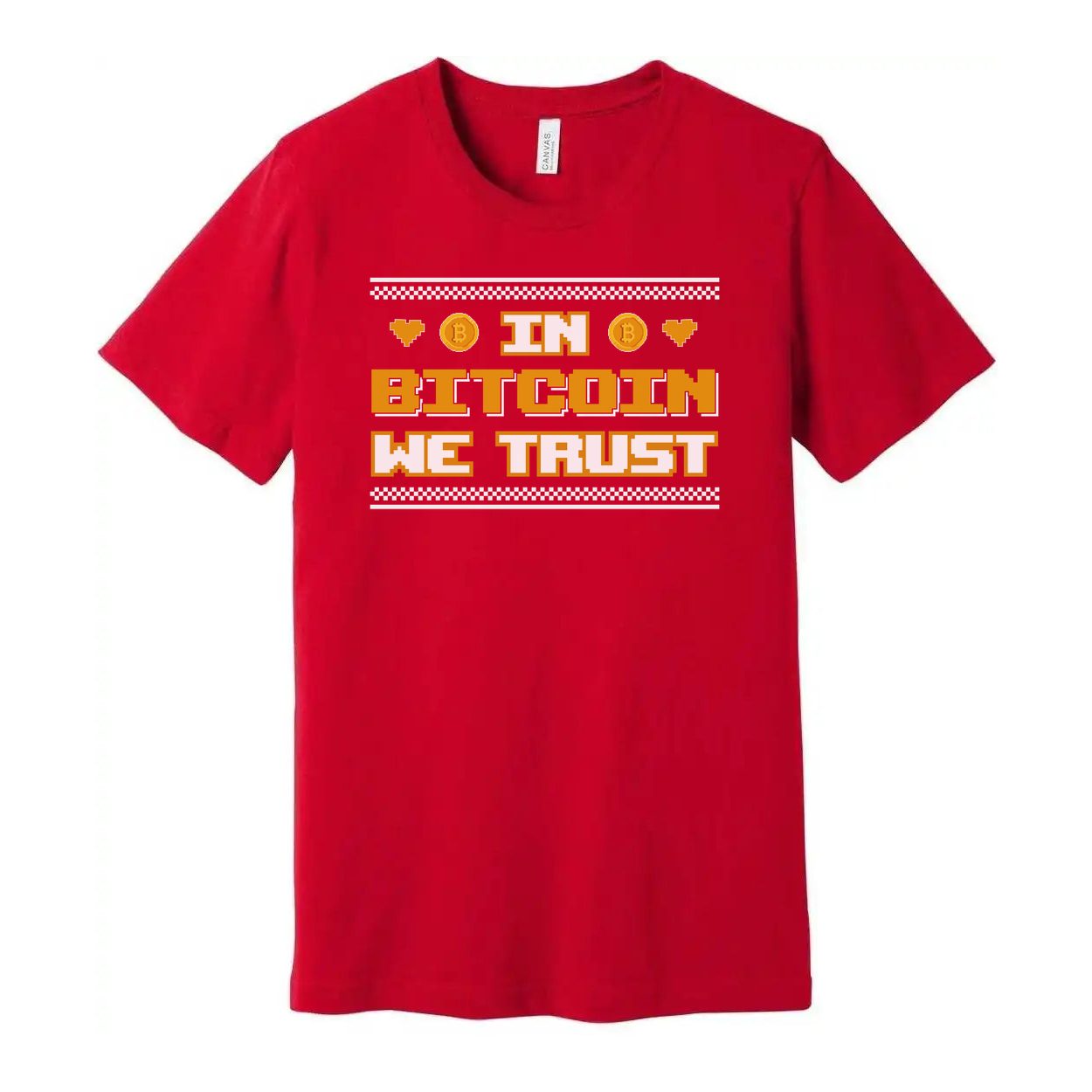 Unisex Bitcoin Crypto Graphic T Shirt Short Sleeve With In Bitcoin We Trust Slogan